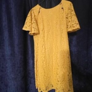 Yellow wedding guest dress